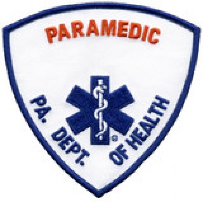 PENNSYLVANIA DEPT OF HEALTH - PARAMEDIC SHOULDER PATCH - SEW ON.